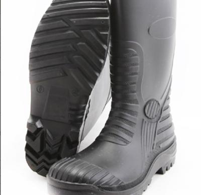 China Steel Toe Plate Steel Toe Safety Rain Boots PVC Alkaili&Acid-Resistant Boots For Industry for sale