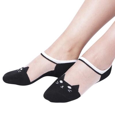 China Antibacterial Fashion Socks Summer Shiny Ankle Crystal Silk Lace Female Short Socks for sale