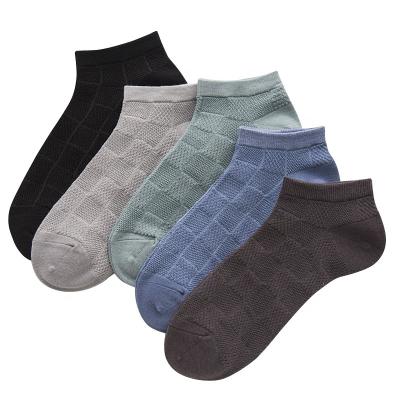 China Lattice Mesh Breathable Men Ankle Socks Cotton Sport Sock Breathable Running Socks For Men for sale