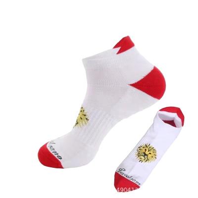 China Breathable new sports socks for spring are made of cotton knitted with animal patterns for sale