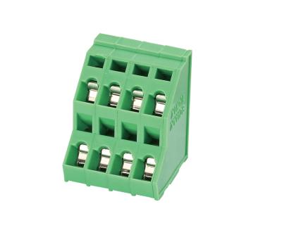 China PCB Spring Cage Connection Terminal Block Connectors Double Row 5.08mm 5.0mm XY112B for sale