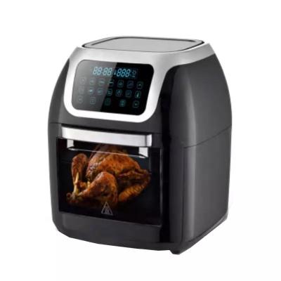 China Hotel Factory New 2022 Black LCD Display Air Fryer Sight Glass Electric Power 9L Air Fryer for sale