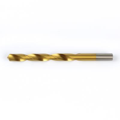 China Titanium Coated Metal Drilling HSS M2 Twist Drill Bits For Iron Steel Plastic Wood for sale