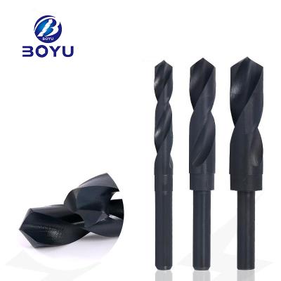 China Hot-selling 1/2 Metal Drilling Reduce Shank HSS M2 Black Oxide Twist Drill Bit For Metal Wood Plastic for sale