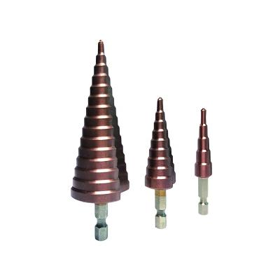 China High Quality HSS M35 5% Cobalt Metal/Wood /Plastic/Gypsum Board Step Drill Bit For Metal Drilling for sale