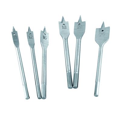 China Hex Drilling 6pcs 150MM Length Wooden Leg Length Excavator Drill Bits Wood Flat Drill Bit Set for sale