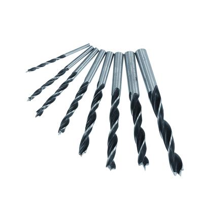 China Make holes in wood 8PCS 3-10MM HCS rolled brocas Para madera de Brad Point Carpentry Drill Bit set for wood drilling for sale