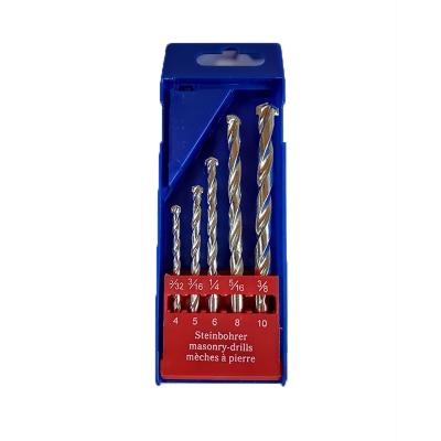 China Masonry Drilling 5PC Masonry Drill Bits Set, Kit For Concrete Bricks Etc. for sale