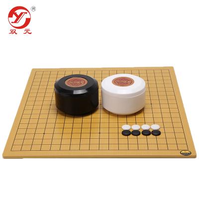 China 13/19 Lines Double Sided Board Go weiqi Game Set 19*19 Lines 0.8cm Go Board Bowls Fine Customizable Plastic Stones Porcelain Ceramic Stones For Brain Education for sale