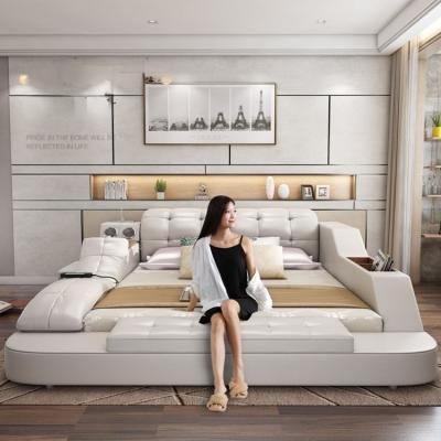 China Hot Selling Massage Customized Double Bed Design Room Furniture Bedroom for sale