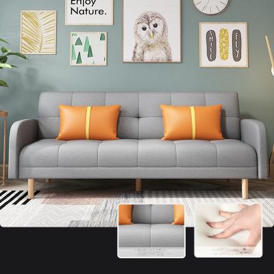 China (Others) Modern Simple Hot Selling Adjustable Sofa Come Bed Cheap Wooden Foldable Home Furniture for sale