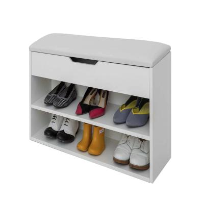 China Modern Cheap Wholesale Customizable Shoe Rack Shoes Storage Cabinet Wood Rack for sale