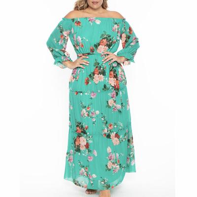 China Custom Size Anti-Static Anti-Static Maxi Sexy Plus Size Woman Beach Dress for sale