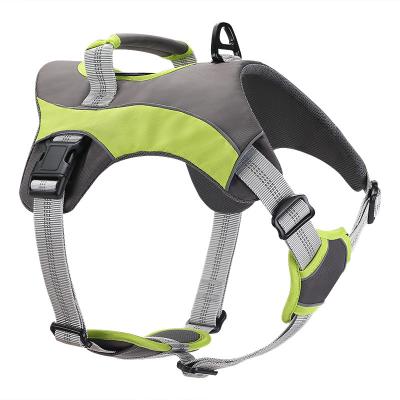 China Lights Dog Harness No Pull Breathable Reflective Pet Harness Vest For Small Large Dog Outdoor Working Dogs Training Accessories for sale