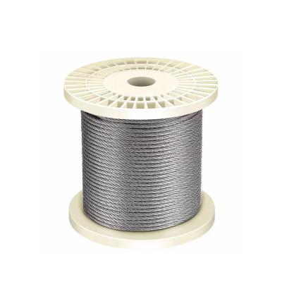 China General purpose usage galvanized steel wire rope 6/7 6/12 2mm 6x7 fc 6x7 iws 7x7 galvanized steel wire rope for sale