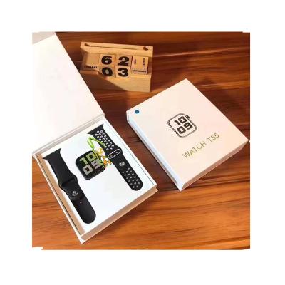 China 2021 New Arrivals PRO T55 W26 Touch Screen Heart Rate Blood Pressure Wrist Smartwatch T500+ Smart Watch Bracelet Relojes for sale