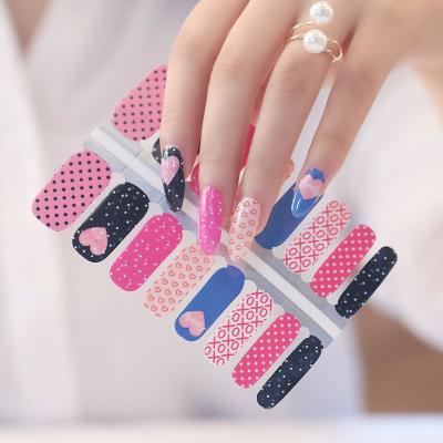 China Easy Apply Nail Art Sticker 100% Classic Nail Polish Strips For Nail Wraps for sale