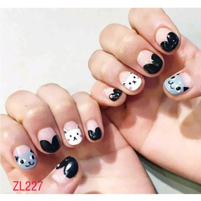 China 2022 Eco-friendly Cartoon Nail Art Stickers Designs Fashion 3D Nail Sticker for sale