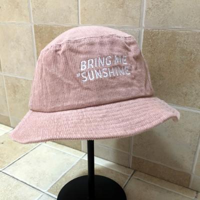 China CUSTOM LOGO corduroy bucket hat sunshade outdoor fisherman hats for women for sale