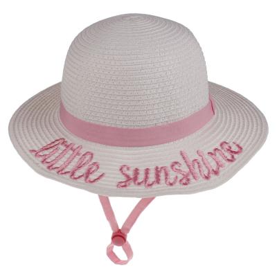 China Straw Beach Hat Wholesale Summer Floppy Hats Wide Brim New Straw Hats For Kids Beach Sun Hats Summer Floppy Sun Hat Customize for sale