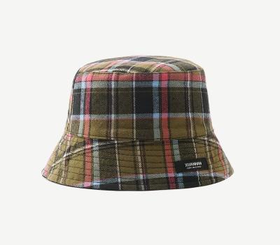 China Fashion \ Comfortable Wholesale Women \ Durable 2022 Fashion Check Plain Reversible Bucket Hats for sale