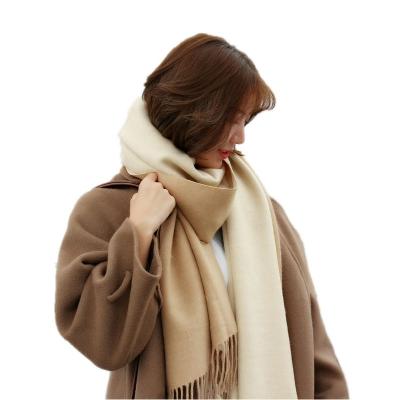 China High Quality Soft Feeling Warm Keeping Double Sided Cashmere Like Cashmere Scarves Winter Scarf For Women for sale