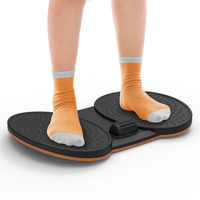 China Relax Foot And Muscle Strain Stance Desk Balance Board Anti Fatigue Mat Wooden Wobble Board For Office Fitness Massage for sale