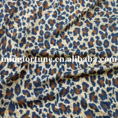 China Bright Color Leopard Printed Lycra Nylon Swimwear Animal Print Swimwear Fabrics for sale