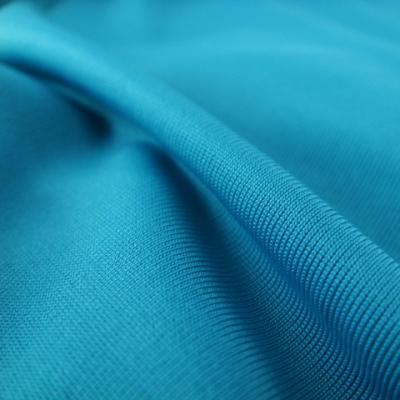 China Double Interlock 40GG 100% Polyester Stretch Knit Soft Fabric Shell Jersey Fabric for sale