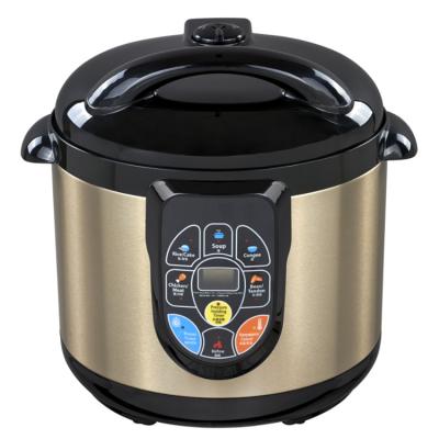 China Household Multi-Use Commercial Industrial Cooking Pot Stainless Steel Rice Pressure Cookers With Locking Handle for sale