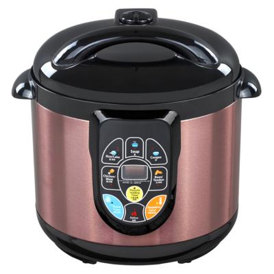 China Household Universal Electric Multicooker Automatic Rice Pot Steel Pressure Electric Presser Cooker for sale