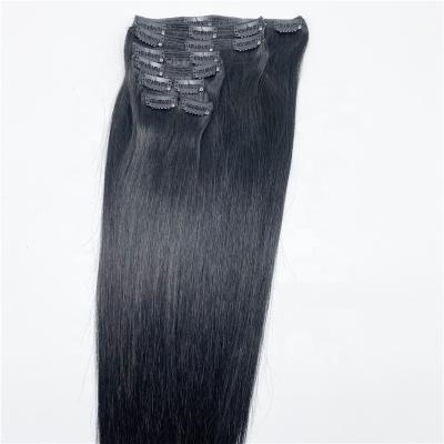 China Silky Straight Cheap Blonde Remy Human Clip In Natural Hair Extension for sale