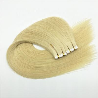 China Blonde Indian Tape Silky Straight Best Wave Price In Hair Extensions Hair for sale