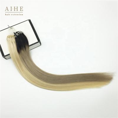 China China Supplier Cheap Fish Line Silky Straight Wave Micro Hair Ring Micro Beads Hair Extensions for sale