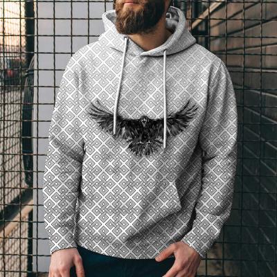 China Anti-wrinkle customize fashion streetwear mens all over 3d printed crewneck mens hoodies sweatshirts custom design hooded pullover sublim for sale