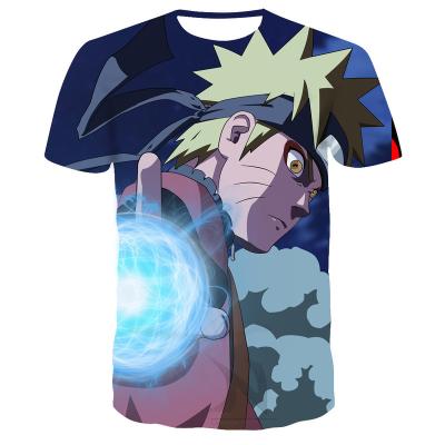 China Anti-Wrinkle Selling 3D Cartoon 3D T-Shirts Autumn Short Sleeve Polyester Graphic Loose Spring Summer Japanese O-neck Boy's T-Shirts for sale