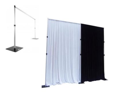 China Wedding Booth / Exhibition / Display / Event / Party / Concert Aluminum Portable Fitting Pipe Drape For Wedding Decorations for sale