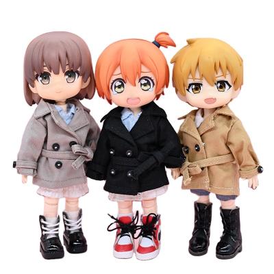 China Cute Custom Doll Clothes Ob11 Toy Coat Doll Fashion Ditch Coat Manufacturers New 1/12 Bjd Doll Clothing 2021 Accessories Hot Selling for sale