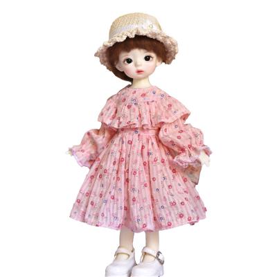 China New Cute BJD Doll Clothes With Floral Dress 1/6 SD Doll Clothes Doll Dress High Quality Customization for sale