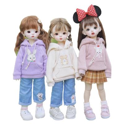 China Hot Selling High Quality 1/3 Print Cute Hoodie SD Fashion BJD, 1/6 Doll Clothes for sale