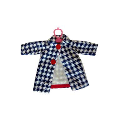 China Wholesale Blythe Girls Doll Clothes Trendy Cute Plaid Jacket Manufacturer Handmade Bjd Coat for sale