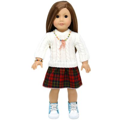 China High Quality Doll Clothes Manufacturer New 18 Inch 45cm Handmade Doll Clothes In China Custom Doll Suit for sale