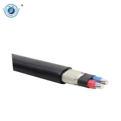 China Underground 3x6awg XLPE Insulated Copper Concentric Cable for sale