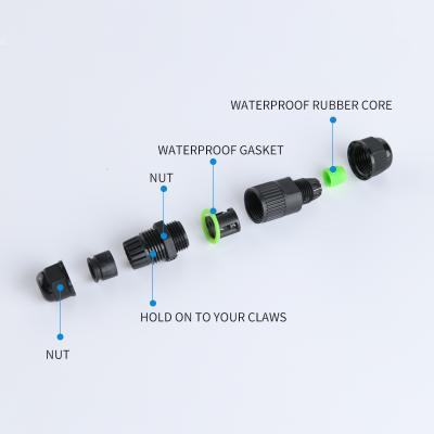 China PC Power Cable IP68 Electrical Waterproof Wire Joint Connector for Outdoor Solar Pool Flood Light Garden Light for sale