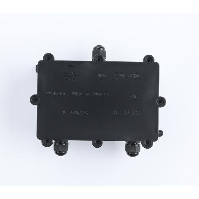 China PP Deenlai IP68 Instrument PP Terminal Junction Box With Terminal Block With Three Glands for sale