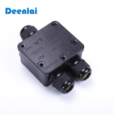 China PC 3 Way Outdoor Electronic Plastic IP68 Good Quality Waterproof Junction Box for sale