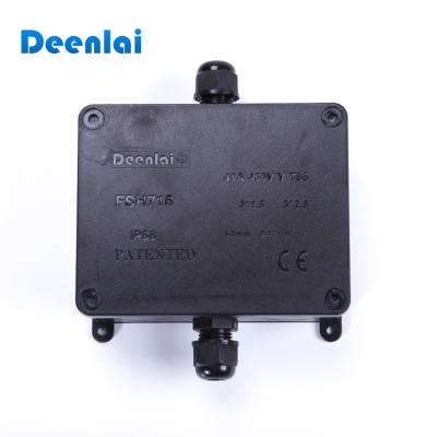 China PC 2 Way IP68 Outdoor Electronic Plastic Terminal Waterproof Cable Junction Box for sale