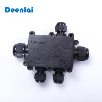 China 5 Way IP68 Waterproof Small Cable Junction Box With Direct Connectors For Underwater Lights 130mm*110mm*40mm for sale