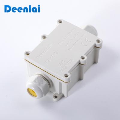 China Decorative PC Plastic Two Way IP68 Standard White Waterproof Electrical Junction Box For Street Lights for sale