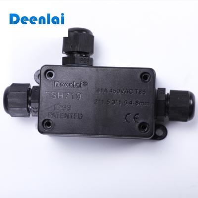 China IP66 Plastic PC Plastic Three Way Outdoor Waterproof Small Electrical Junction Box For Underwater Lights for sale